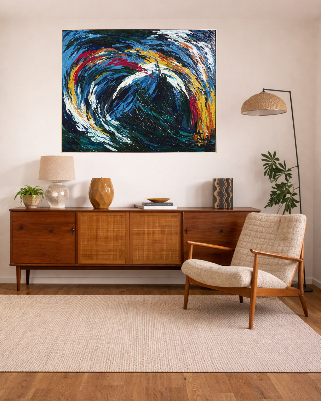 Midnight in Winter - 150x120cm Original Art