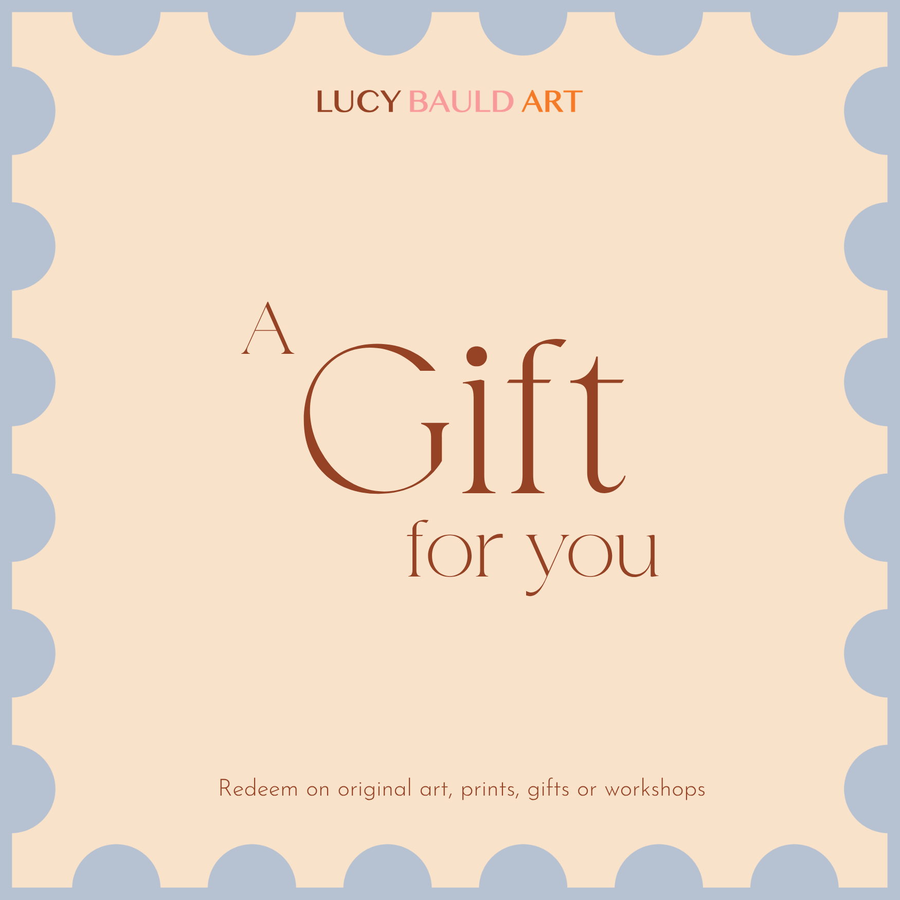 Lucy Bauld Art - Gift Card