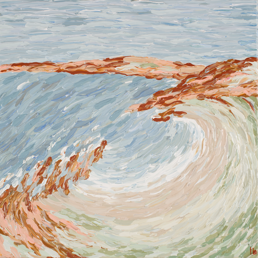 Jeanneret Beach - 40x40cm