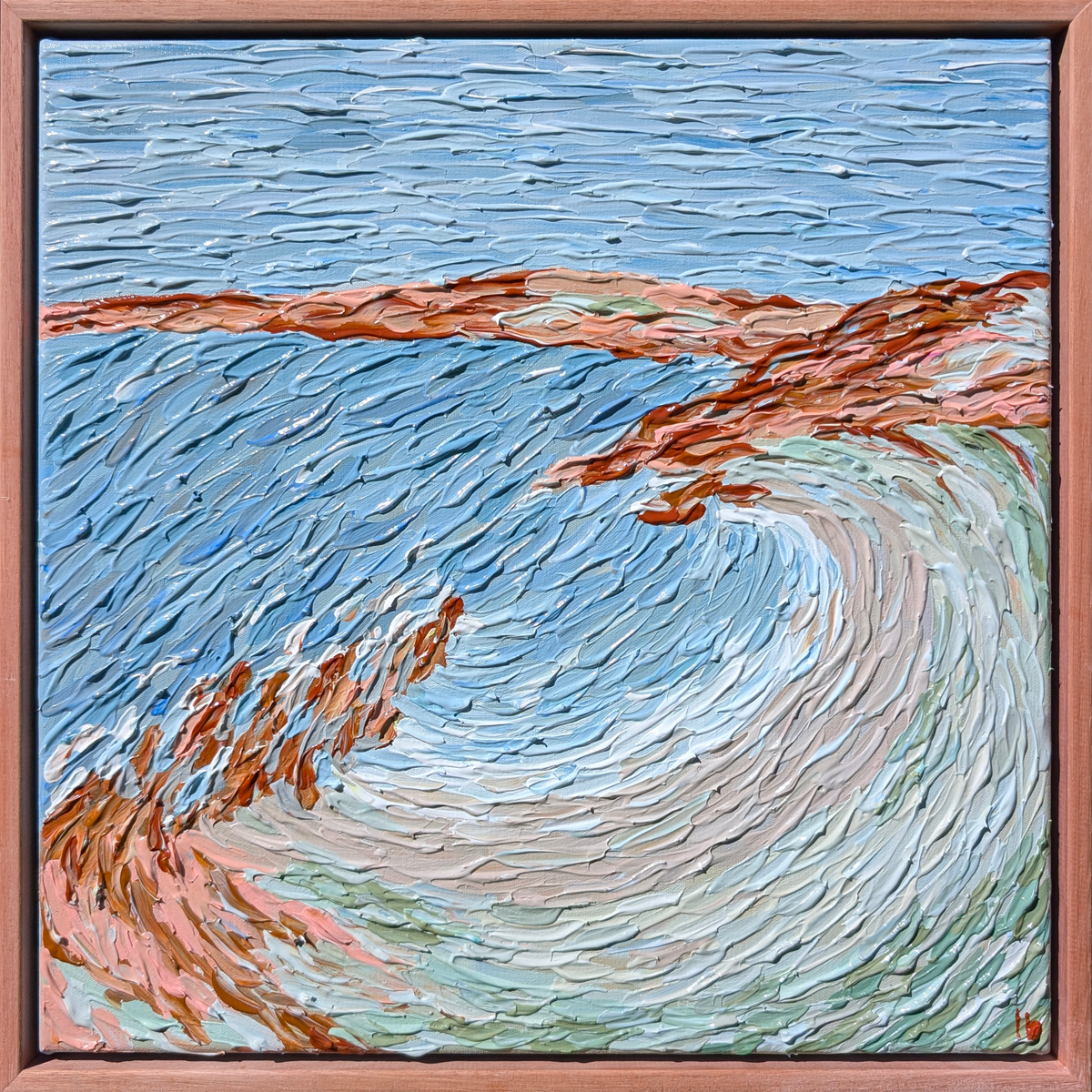 Jeanneret Beach - 40x40cm