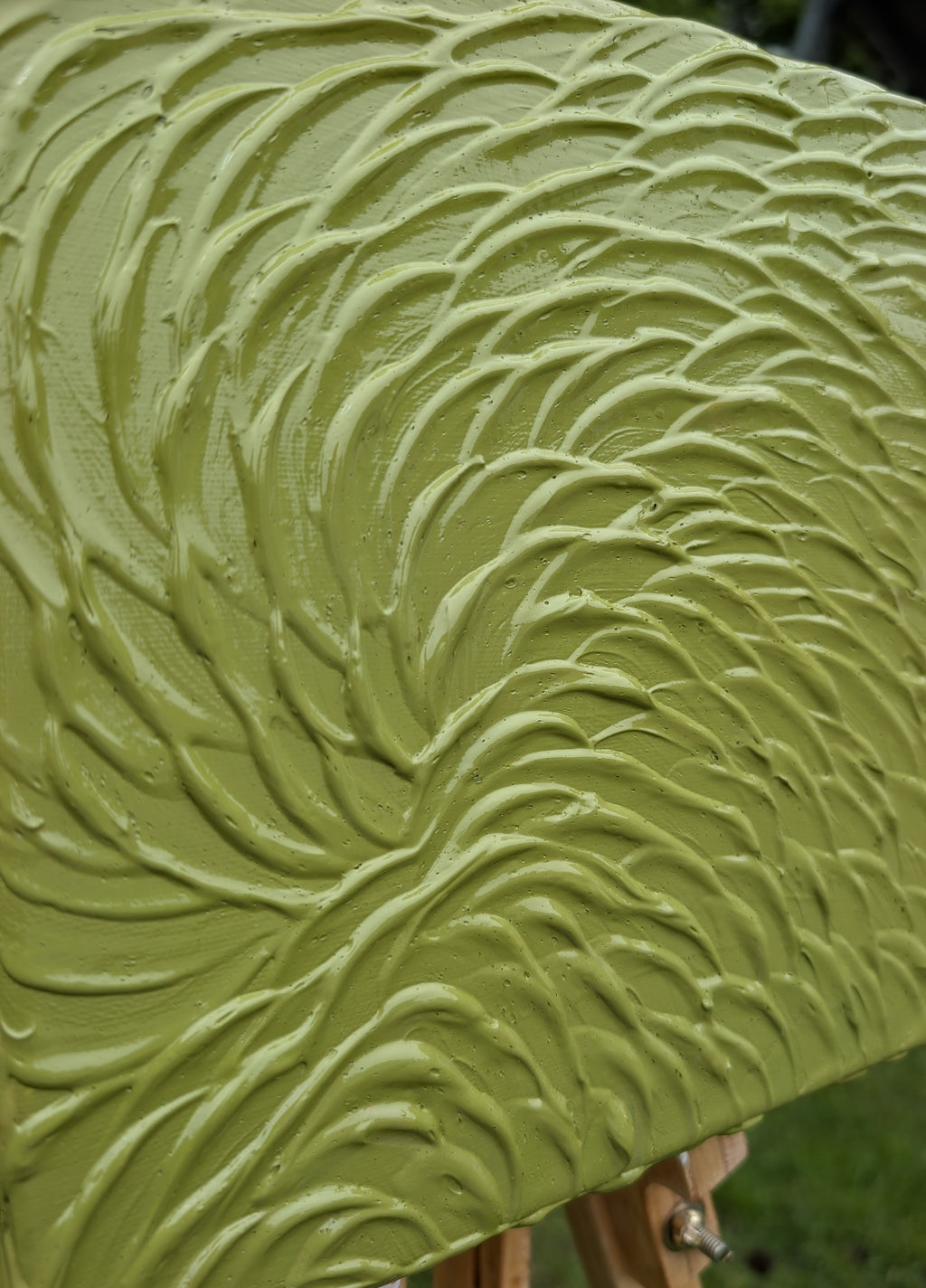 Gel Pen Green - 23x23cm