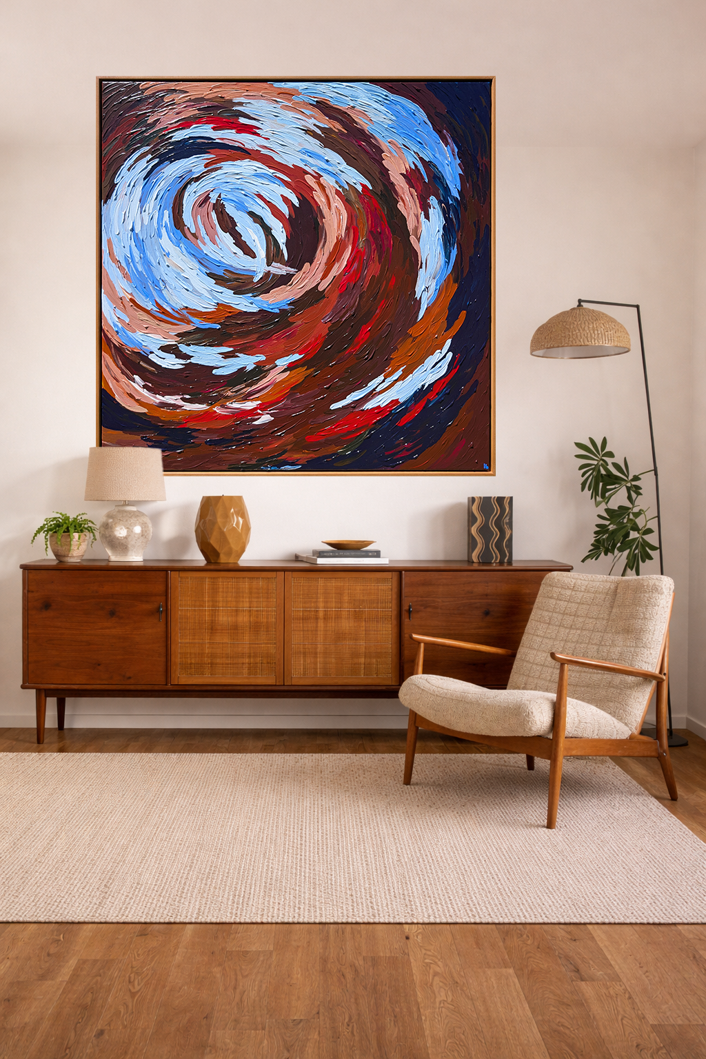 Wind Tunnel - 100x100cm Original Art