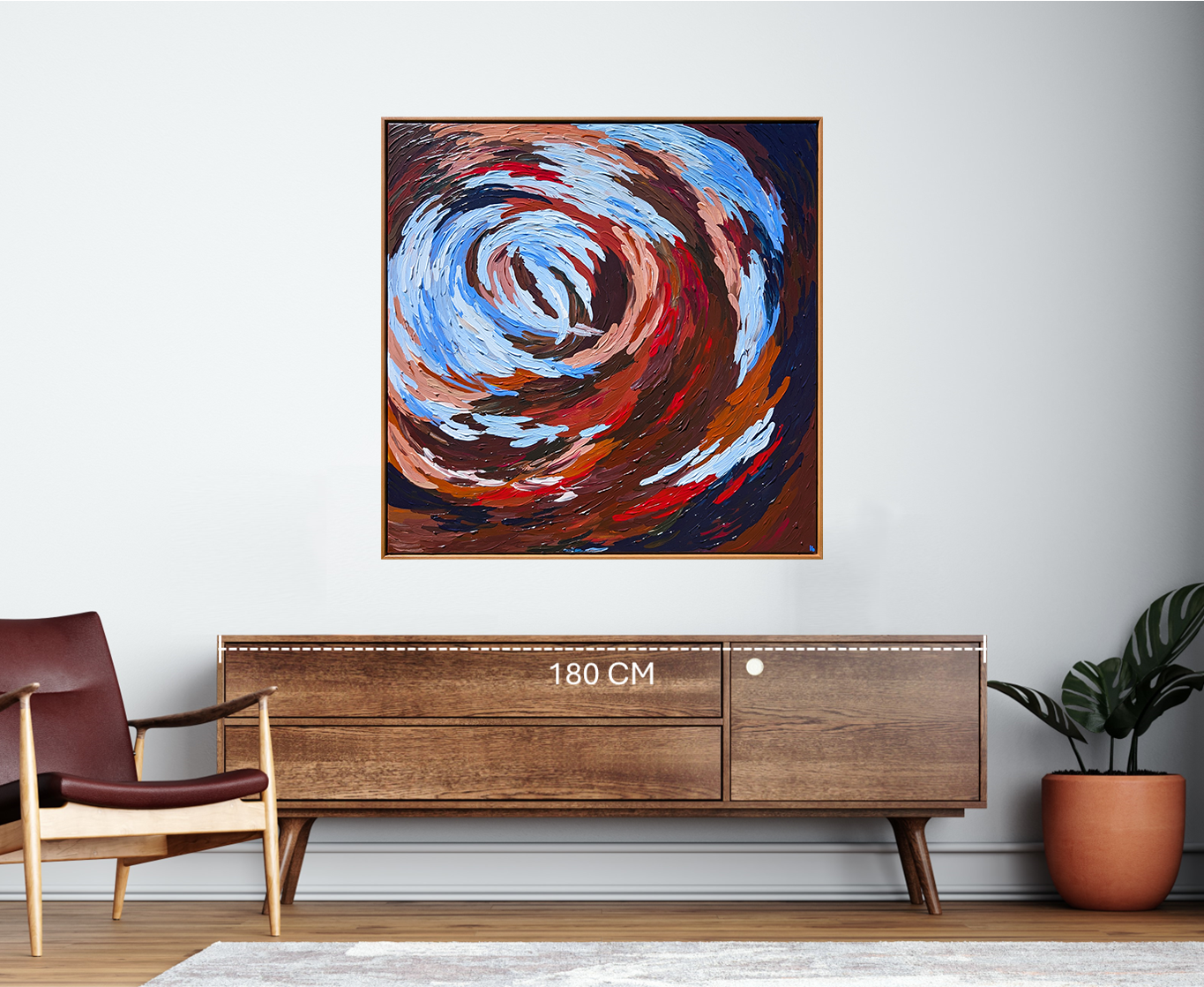 Wind Tunnel - 100x100cm Original Art